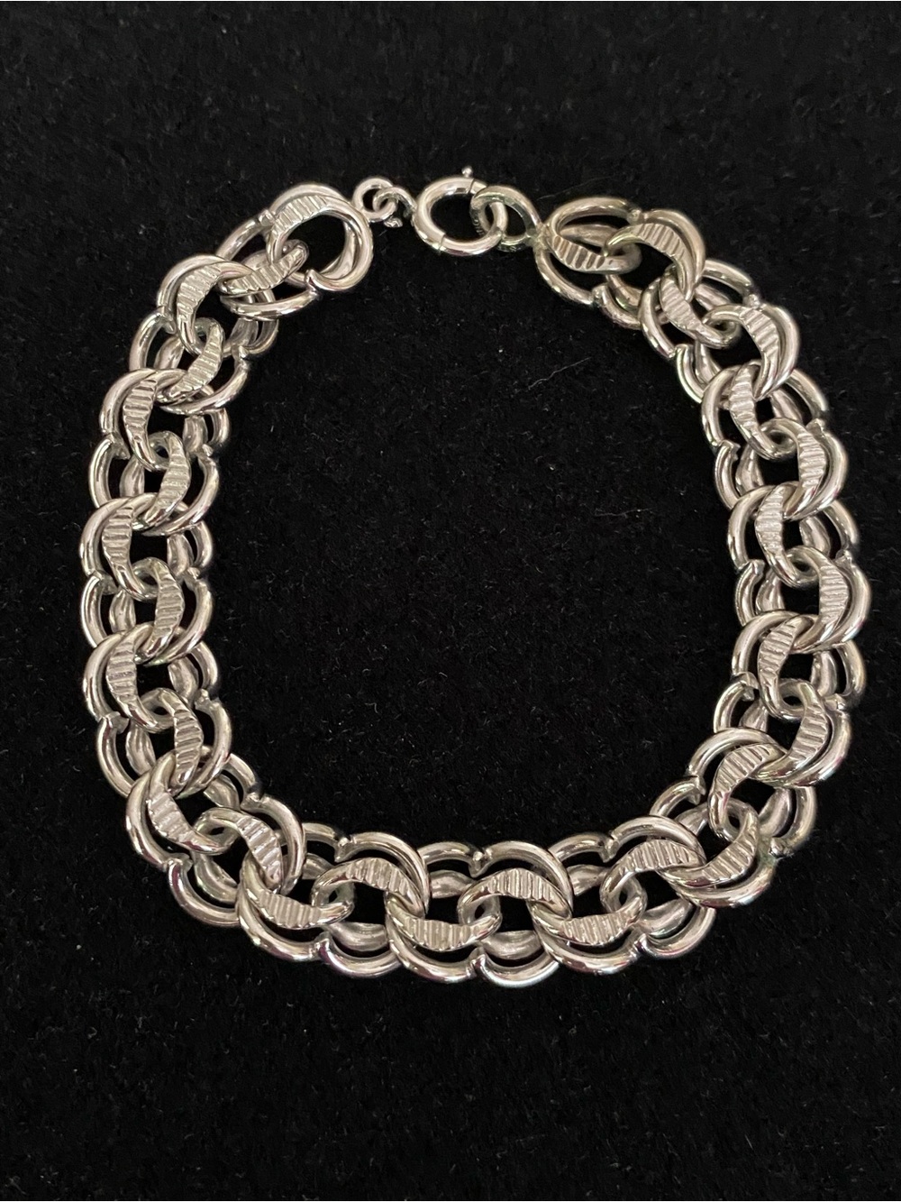 Sterling Silver Double Link Bracelet - Women Jewelry
